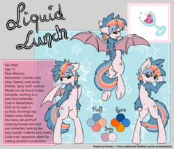 Size: 7000x6000 | Tagged: safe, artist:frowfrow, oc, oc only, oc:liquidlunch, bat pony, semi-anthro, bat pony oc, belly button, blushing, butt, featureless crotch, male, plot, reference sheet, solo, stallion, tongue out, underhoof