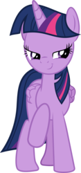 Size: 497x1061 | Tagged: safe, artist:crystalmagic6, twilight sparkle, alicorn, pony, g4, what lies beneath, female, mare, pointing at self, raised hoof, she knows, simple background, smiling, smirk, smug, smuglight sparkle, solo, transparent background, twilight sparkle (alicorn), vector