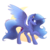 Size: 1000x1000 | Tagged: safe, artist:lollipony, princess luna, alicorn, pony, g4, ethereal mane, female, flower, flower in hair, mare, moon, sideview, simple background, solo, spread wings, starry mane, transparent background, wings