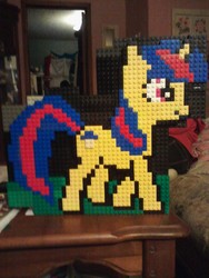 Size: 1200x1600 | Tagged: safe, artist:zoepants, oc, oc only, oc:twilight, pony, unicorn, customized toy, irl, lego, photo, toy