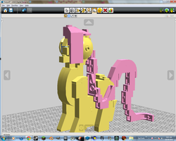 Size: 1280x1024 | Tagged: safe, artist:nhoj757, fluttershy, pegasus, pony, g4, downloadable, lego, lego digital designer, screenshots