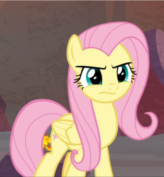 Size: 868x940 | Tagged: safe, screencap, fluttershy, pegasus, pony, g4, sweet and smoky, angry, cropped, female, fluttershy is not amused, mare, solo, unamused, wavy mouth