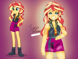 Size: 2048x1536 | Tagged: safe, artist:artmlpk, sunset shimmer, equestria girls, g4, my little pony equestria girls: better together, cute, female, shimmerbetes