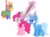 Size: 2603x1910 | Tagged: safe, artist:kingdark0001, pinkie pie, trixie, bat, pony, g4, hat, levitation, magic, party hat, piñata, simple background, telekinesis, transparent background