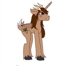 Size: 683x635 | Tagged: safe, artist:mintymelody, oc, oc:princess everbrook ivy, alicorn, deer pony, original species, pony, alicorn oc