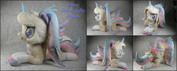 Size: 5000x2000 | Tagged: safe, artist:bluedragonflyplush, oc, oc only, oc:angel cake, alicorn, pony, colored ears, colored hooves, colored horn, colored wings, female, horn, irl, mare, photo, plushie, prone, spread wings, wings