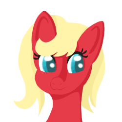 Size: 512x512 | Tagged: safe, artist:dumbprincess, earth pony, pony, animated, blinking, bust, gif, simple background, solo, white background