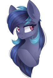 Size: 2048x3000 | Tagged: safe, artist:cinnamontee, oc, oc only, oc:swift star, pony, bust, female, mare, portrait, simple background, solo, transparent background