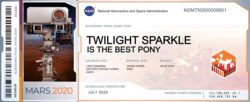Size: 1349x552 | Tagged: safe, twilight sparkle, pony, g4, best pony, certificate, female, mars, nasa, solo