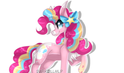 Size: 1700x1000 | Tagged: safe, artist:darkjillmlp123, pinkie pie, earth pony, pony, g4, female, rainbow power, simple background, solo, transparent background