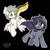 Size: 2000x2000 | Tagged: safe, artist:danli69, oc, oc only, oc:kate, oc:kej, pegasus, pony, unicorn, birthday gift, black and yellow, black background, couple, duo, female, high res, k+k, male, oc x oc, shipping, simple background, straight