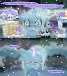 Size: 1280x1440 | Tagged: safe, artist:evil-dec0y, trixie, oc, oc only, ghost, pony, undead, unicorn, comic:trixie vs., comic:trixie vs. hearth's warming, crying, eyes closed, open mouth, solo