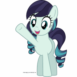 Size: 800x800 | Tagged: safe, artist:jhayarr23, coloratura, earth pony, pony, g4, animated, cute, female, gif, mare, open mouth, raised hoof, rara, rarabetes, simple background, smiling, solo, waving, white background