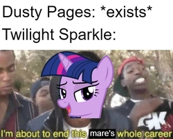 Size: 582x469 | Tagged: safe, twilight sparkle, pony, g4, the point of no return, i'm about to end this man's whole career, lidded eyes, meme, open mouth, supa hot fire