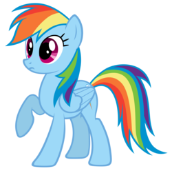 Size: 7000x6952 | Tagged: safe, artist:mrlolcats17, rainbow dash, pegasus, pony, g4, female, hooves, mare, raised hoof, simple background, solo, surprised, transparent background, vector, wings