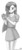 Size: 1000x2232 | Tagged: safe, artist:johnjoseco, marble pie, human, g4, clothes, crystal heart, cute, female, grayscale, heart, humanized, marblebetes, monochrome, simple background, smiling, solo