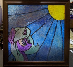 Size: 3292x3024 | Tagged: safe, artist:php124, idw, radiant hope, pony, g4, high res, stained glass