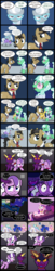 Size: 2000x9845 | Tagged: safe, artist:magerblutooth, diamond tiara, filthy rich, princess cadance, princess celestia, princess luna, silver spoon, oc, oc:aunt spoiled, oc:dazzle, oc:il, oc:peal, alicorn, cat, earth pony, imp, pony, comic:diamond and dazzle, gamer luna, g4, bed, brush, cellphone, chair, clothes, comic, computer, computer mouse, female, filly, foal, game boy, headphones, male, mare, phone, smartphone, stallion, thought bubble, video game
