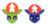 Size: 1200x600 | Tagged: safe, alternate version, artist:dreamvirusomega, pharynx, thorax, changedling, changeling, pony, g4, changedling brothers, king thorax, pixel art, prince pharynx, simple background, sprite, transparent background