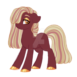 Size: 1024x1024 | Tagged: safe, artist:azure-art-wave, oc, oc only, earth pony, pony, colored hooves, deviantart watermark, female, mare, obtrusive watermark, simple background, solo, transparent background, watermark