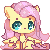 Size: 50x50 | Tagged: safe, artist:togeticisa, fluttershy, pegasus, pony, g4, animated, blinking, female, icon, mare, pixel art, solo