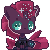 Size: 50x50 | Tagged: safe, artist:togeticisa, tempest shadow, pony, unicorn, g4, animated, armor, blinking, broken horn, female, horn, icon, mare, pixel art, solo