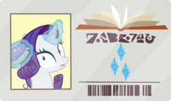 Size: 2600x1538 | Tagged: safe, artist:phucknuckl, rarity, pony, unicorn, g4, the point of no return, and then there's rarity, brush, inkscape, library card, magic, simple background, solo, transparent background, vector, written equestrian