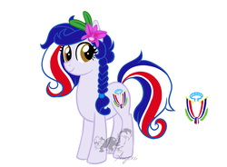 Size: 1223x900 | Tagged: safe, oc, oc:panchita, earth pony, pony, costa rica, cutie mark, nation ponies, ponified