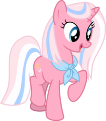 Size: 3785x4298 | Tagged: safe, artist:shootingstarsentry, clear sky, pony, unicorn, common ground, g4, absurd resolution, female, mare, neckerchief, open mouth, raised hoof, simple background, solo, transparent background, vector