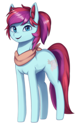 Size: 2226x3500 | Tagged: safe, artist:mrscroup, oc, oc only, oc:taffy swirl, earth pony, pony, cute, ear fluff, high res, neckerchief, simple background, solo, transparent background