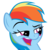 Size: 4188x4182 | Tagged: safe, artist:mrlolcats17, rainbow dash, pegasus, pony, g4, bust, female, mare, open mouth, portrait, simple background, solo, teeth, transparent background