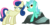 Size: 1024x502 | Tagged: safe, artist:nascarcatcar, bon bon, lyra heartstrings, sweetie drops, earth pony, pony, unicorn, g4, bon bon is not amused, duo, female, lidded eyes, looking up, mare, rock, simple background, transparent background, unamused, vector