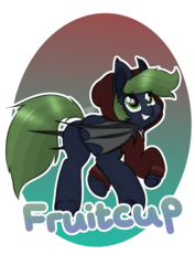 Size: 4960x7015 | Tagged: safe, artist:suchalmy, oc, oc only, oc:fruitcup, bat pony, pony, bat pone, clothes, hoodie, solo