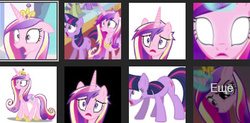 Size: 353x174 | Tagged: safe, edit, edited screencap, screencap, princess cadance, twilight sparkle, alicorn, pony, unicorn, a canterlot wedding, g4, my little pony: friendship is magic, cyrillic, google, google search, images, russian, unicorn twilight