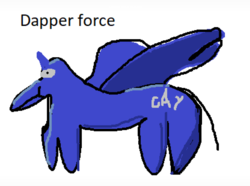 Size: 1329x988 | Tagged: safe, artist:mlpfan69666, oc, oc only, oc:dapper force, alicorn, pony, 1000 hours in ms paint, alicorn oc, dapper, gay, male, shading, simple background