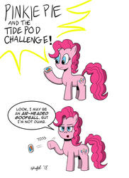 Size: 900x1235 | Tagged: safe, artist:cartoon-eric, pinkie pie, earth pony, pony, g4, signature, tide pods