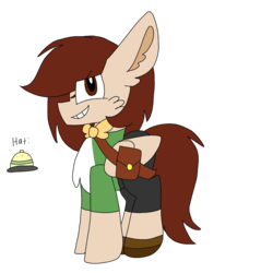 Size: 1378x1378 | Tagged: safe, artist:circuspaparazzi5678, oc, oc only, oc:matthew, pegasus, pony, bowtie, clothes, explorer, explorer outfit, handbag, male, safari hat, simple background, solo, stallion, transparent background