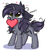 Size: 2790x3000 | Tagged: safe, artist:pesty_skillengton, oc, oc only, oc:kate, pony, unicorn, chest fluff, chibi, cute, female, heart, high res, mouth hold, sketch, solo