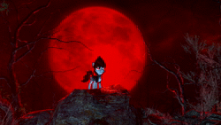 Size: 1920x1080 | Tagged: safe, artist:certedia, oc, oc only, oc:umbra moon, pony, 3d, animated, blood moon, full moon, howling, loop, moon, nature, no sound, scenery, source filmmaker, webm