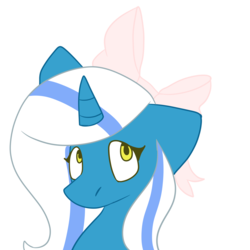 Size: 2000x2000 | Tagged: safe, artist:snilly13, oc, oc:fleurbelle, alicorn, pony, adorabelle, alicorn oc, bow, cute, female, hair bow, high res, how, looking at you, mare, ocbetes, yellow eyes