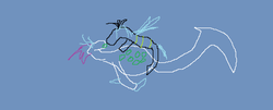 Size: 1339x543 | Tagged: safe, queen chrysalis, queen novo, changeling, changeling queen, g4, my little pony: the movie, 1000 hours in ms paint, egg, female, kissing, open mouth, oviposition, pregnant, seaquestria