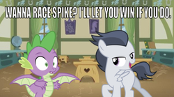 Size: 640x357 | Tagged: safe, edit, edited screencap, editor:undeadponysoldier, screencap, rumble, spike, dragon, pegasus, pony, g4, bedroom eyes, caption, colt, confused, desk, dialogue, gay, globe, image macro, interspecies, looking at each other, male, ponyville schoolhouse, ship:rumblespike, shipping, spread wings, stupid sexy rumble, talking, text, wingboner, winged spike, wings