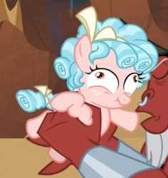 Size: 543x574 | Tagged: safe, screencap, cozy glow, lord tirek, centaur, pegasus, pony, frenemies (episode), g4, cozy glow is best facemaker, cozybuse, cropped, duo, faic, female, filly, for all this pain and torture i swear you'll pay, scrunchy face
