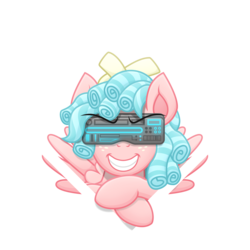 Size: 3322x3323 | Tagged: safe, artist:sol-r, cozy glow, pony, g4, cyber, evil smile, female, filly, grin, high res, simple background, smiling, solo, transparent background, vector, wings