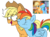 Size: 1186x874 | Tagged: safe, artist:taaffeiite, derpibooru exclusive, applejack, rainbow dash, earth pony, pegasus, pony, g4, the mysterious mare do well, applejack's hat, blushing, cheek kiss, comparison, cowboy hat, duo, female, freckles, hat, kissing, lesbian, mare, redraw, scene interpretation, ship:appledash, shipping, simple background, surprised, transparent background