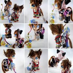 Size: 960x960 | Tagged: safe, artist:lightningsilver-mana, human, pony, anime, anime style, couple, disney, doll, drugs, fandom, hero, heroine, kingdom hearts, kingdom hearts 3, leather, paint, painting, photo, play station, sewing, textiles, toy, video game