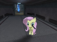 Size: 200x150 | Tagged: safe, fluttershy, pony, g4, 3d, coruscant, mod, picture for breezies, star wars: battlefront ii