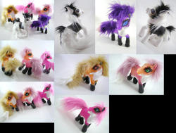 Size: 900x681 | Tagged: safe, artist:lightningsilver-mana, fox, fox pony, hybrid, pony, g3, craft, customized toy, doll, figurine, fluffy, furry, generic pony, handmade, irl, paint, painted, painting, photo, rainbow, sparkle pony, toy