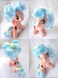 Size: 900x1201 | Tagged: safe, artist:lightningsilver-mana, cozy glow, pegasus, pony, g4, school raze, what lies beneath, cozybetes, craft, curls, customized toy, cute, darla dimple, handmade, irl, paint, painting, photo, solo, toy