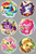 Size: 2880x4320 | Tagged: safe, artist:batonya12561, applejack, fluttershy, gummy, pinkie pie, rainbow dash, rarity, tank, twilight sparkle, alicorn, alligator, butterfly, earth pony, pegasus, pony, unicorn, g4, apple, apple tree, balloon, book, bucket, cake, chibi, cloud, cowboy hat, cupcake, cute, female, flower, food, globe, guitar, hat, heart, hooves, horn, ice cream, jam, jar, lying down, mane six, mare, muffin, musical instrument, on a cloud, open mouth, pear, pear tree, pie, pillow, prone, quill, reading, rope, rose, scepter, scroll, smiling, sunglasses, tongue out, tree, twilight scepter, twilight sparkle (alicorn), wings, zap apple, zap apple jam